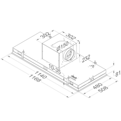 Novy Pure'line 6840 Deckenhaube, Edelstahl Oberflche, mit 5 Jahren Garantie