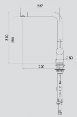 Systemceram LIVE, Einhebelmischer, Hochdruck, 10367, Farbe Edelstahlfinish