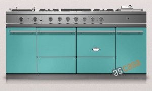 Lacanche Cluny 1800 Modern, Kochstation, 180,5 cm, Farbe Korallblau, mit 5 Jahren Garantie!