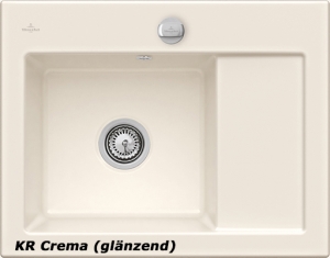 Villeroy & Boch Subway 45 Compact, Farbe KR Crema, Classicline, Becken links oder rechts