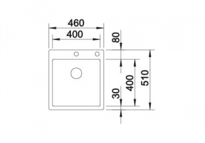 Blanco Claron 400-IF/A, Steelart, InFino Ablauf, 521632