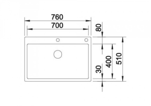 Blanco Claron 700-IF/A, Steelart, InFino Ablauf, 521634