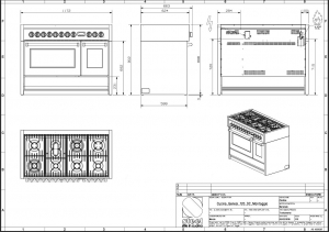 Steel Genesi 120, Rangecooker, 120 cm, Multifunktion, Farbe Celeste, G12FF-6MCE, mit 5 Jahren Garantie!