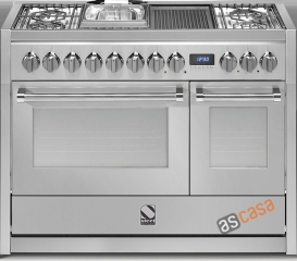 Steel Genesi 120, Rangecooker, 120 cm, Multifunktion, Farbe Edelstahl, G12FF-6MSS, mit 5 Jahren Garantie!