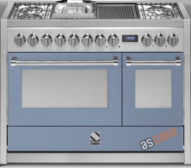 Steel Genesi 120, Rangecooker, 120 cm, Multifunktion, Farbe Celeste, G12FF-6BCE, mit 5 Jahren Garantie!