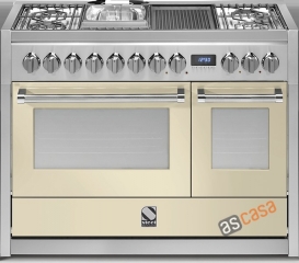 Steel Genesi 120, Rangecooker, 120 cm, Multifunktion, Farbe Creme, G12FF-6BCR, mit 5 Jahren Garantie!