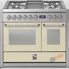 Steel Genesi 100, Rangecooker, 100 cm, Multifunktion, Farbe Creme, G10FF-6WCR, mit 5 Jahren Garantie!