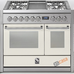 Steel Genesi 100, Rangecooker, 100 cm, Multifunktion, Farbe Nuvola, G10FF-6WNA, mit 5 Jahren Garantie!