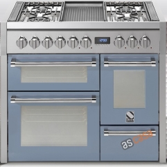 Steel Genesi 100, Rangecooker, 100 cm, Multifunktion, 3 fen, Farbe Celeste, G10FFF-6WCE, mit 5 Jahren Garantie!