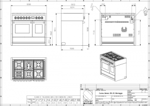 Steel Genesi 100, Rangecooker, 100 cm, Multifunktion, Farbe Sabbia, G10FF-4MSA, mit 5 Jahren Garantie!