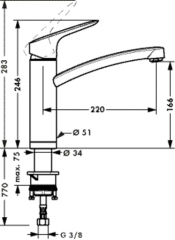 hansgrohe Logis 5 , Fensterarmatur, 5026109