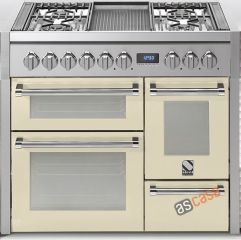 Steel Genesi 100, Rangecooker, 100 cm, Multifunktion, 3 fen, Farbe Creme, G10FFF-6WCR, mit 5 Jahren Garantie!