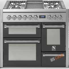 Steel Genesi 100, Rangecooker, 100 cm, Multifunktion, 3 fen, Farbe Anthrazit, G10FFF-6WAN, mit 5 Jahren Garantie!