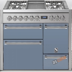 Steel Genesi 100, Rangecooker, 100 cm, Multifunktion, 3 fen, Farbe Celeste, G10FFF-D-6WCE, mit 5 Jahren Garantie!