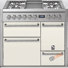 Steel Genesi 100, Rangecooker, 100 cm, Multifunktion, 3 fen, Farbe Nuvola, G10FFF-D-6LNA, mit 5 Jahren Garantie!