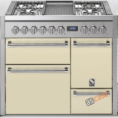 Steel Genesi 100, Rangecooker, 100 cm, Multifunktion, 3 fen, Farbe Creme, G10FFF-D-6WCR, mit 5 Jahren Garantie!