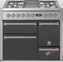 Steel Genesi 100, Rangecooker, 100 cm, Multifunktion, 3 fen, Farbe Anthrazit, G10FFF-D-6WAN, mit 5 Jahren Garantie!