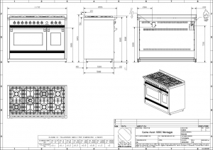 Steel Ascot 120, Rangecooker, 120 cm, Multifunktion, Farbe Anthrazit, A12FF-6MAN , mit 5 Jahren Garantie!