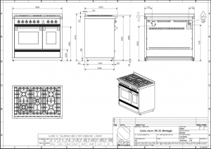 Steel Ascot 100, Rangecooker, 100 cm, Combisteam, Farbe Anthrazit, A10SF-4MAN , mit 5 Jahren Garantie!