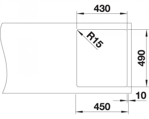 Blanco Andano 400-IF/A, InFino Ablauf, mit PushControl Ablauffernbedienung, 525244