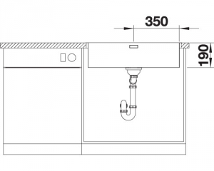 Blanco Andano 700-IF/A, InFino Ablauf, mit PushControl Ablauffernbedienung, 525246