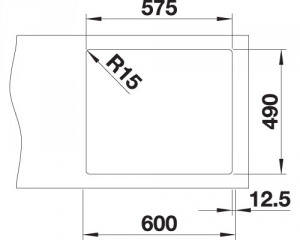 Blanco Andano 340/180-IF/A, InFino Ablauf, mit PushControl Ablauffernbedienung, 525247