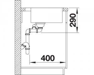 Blanco Andano 340/180-IF/A, InFino Ablauf, mit PushControl Ablauffernbedienung, 525247