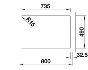 Blanco Andano 340/340-IF/A, InFino Ablauf, mit PushControl Ablauffernbedienung, 525248