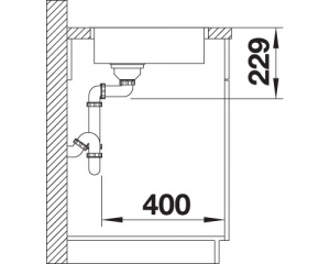 Blanco Andano 180-IF, InFino Ablauf, 522951