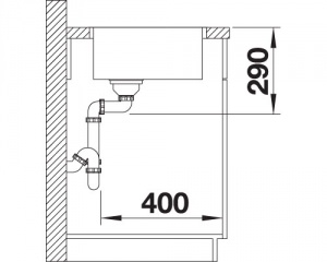 Blanco Andano 340-IF, InFino Ablauf, 522953