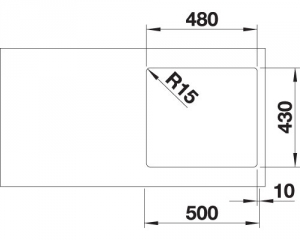 Blanco Andano 450-IF, InFino Ablauf, 522961