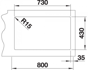 Blanco Andano 700-IF, InFino Ablauf, 522969