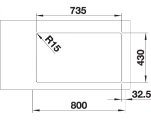 Blanco Andano 340/340-IF, InFino Ablauf, 522981