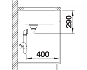 Blanco Andano 450-U, InFino Ablauf, 522963