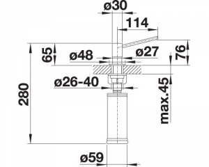 Blanco Torre Splmittelspender Edelstahl gebrstet, 521541