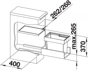 Blanco Flexon II 30/1 Abfalltrennsystem, 521542