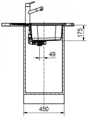 Franke Argos AGX 211-62 Einbausple Slimtop, Edelstahl massiv, 127.0476.450