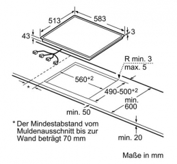 Constructa CM323052, Elektrokochstelle herdgebunden, Edelstahlrahmen, mit 5 Jahren Garantie!