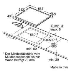 Constructa CM321052, Elektrokochstelle, Edelstahlrahmen, mit 5 Jahren Garantie!