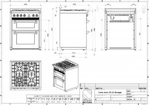 Steel Ascot 70, Rangecooker, 70 cm, Multifunktion, Farbe Sabbia, A7FF-4ISA, mit 5 Jahren Garantie!