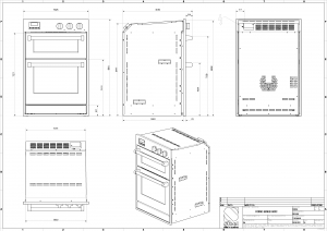 Steel Genesi 60x90, Einbaubackofen, Combisteam, Pizzaofen, Farbe Schwarz, GFFE6-SBA, mit 5 Jahren Garantie!