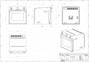 Steel Ascot 60x60, Einbaubackofen, Combisteam, Farbe Edelstahl, AFE6-SSS, mit 5 Jahren Garantie!