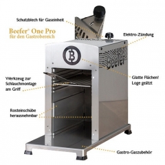 Beefer One Pro, Outdoor Profi-Gasgrill, 800 C Grillgert *INKLUSIVE GRILLFIBEL PROJEKT 800