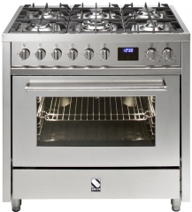 Steel Enfasi 90, Rangecooker, 90 cm, Multifunktionsbackofen, Farbe Edelstahl, E9F-6SS, mit 5 Jahren Garantie!