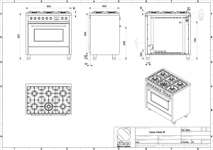 Steel Enfasi 90, Rangecooker, 90 cm, Multifunktionsbackofen, Farbe Edelstahl, E9F-6SS, mit 5 Jahren Garantie!