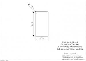 Reginox New York 18x40, Edelstahlsple, R27851