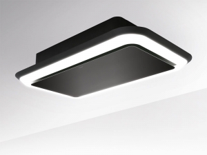 Silverline SLUD 100 S Side Lighted, Deckenhaube, schwarz. Mit 5 Jahren Garantie!