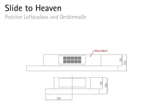 Silverline SHUD 104 S Slide to Heaven, Deckenhaube, schwarz. Mit 5 Jahren Garantie!