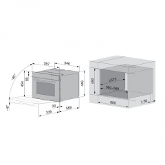 V-ZUG CombiSteamer V6000 45F, Dampfbackofen, WLAN, Spiegelglas, 2304500004, 10 JAHRE GARANTIE!