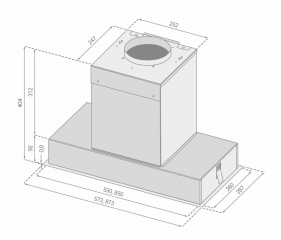 Silverline Hidden HIF 684 E, Flachschirmhaube Edelstahl. Mit 5 Jahren Garantie!